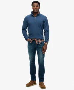 Ribbed Half Zip Jumper