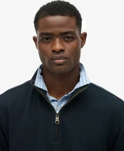 Ribbed Half Zip Jumper
