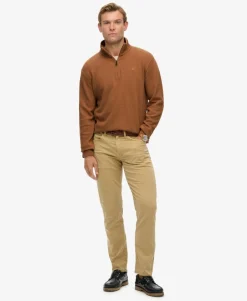 Ribbed Half Zip Jumper