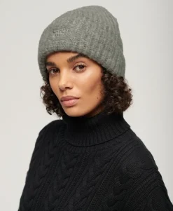Rib Knit Beanie Hat
