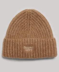 Rib Knit Beanie Hat