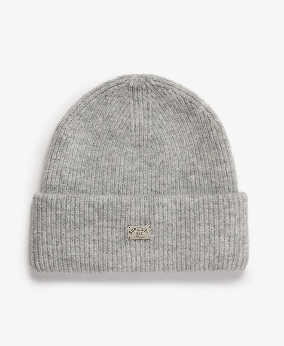 Rib Knitted Beanie Hat