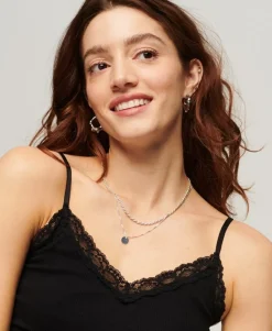 Rib Lace Trim Cami Top