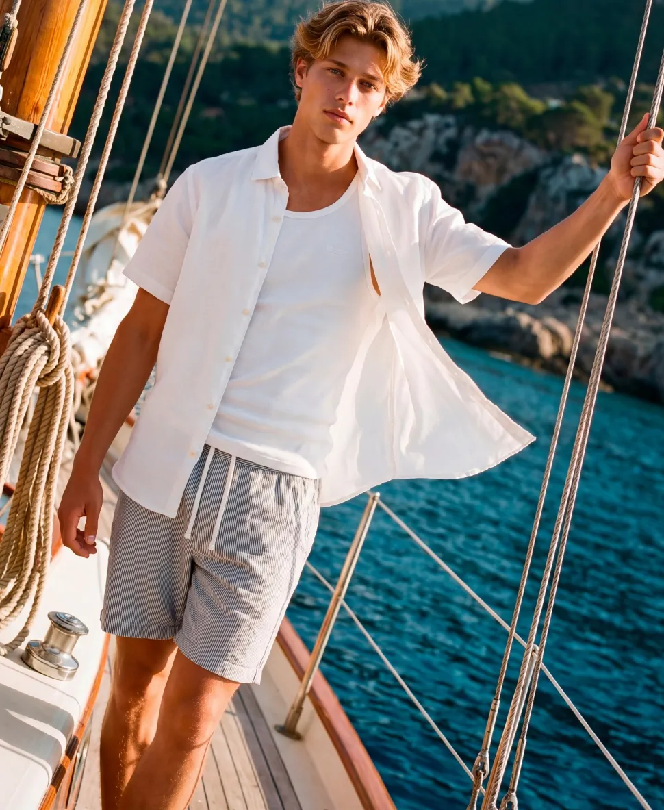 Riviera Short Sleeve Linen Shirt