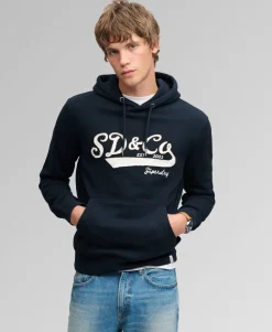 SD&Co Washed Embroidered Relaxed Hoodie
