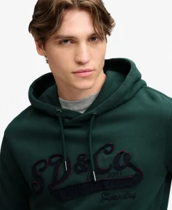 SD&Co Washed Embroidered Relaxed Hoodie