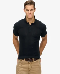 Short Sleeve Knitted Polo Shirt