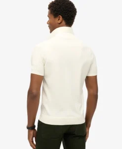 Short Sleeve Knitted Polo Shirt