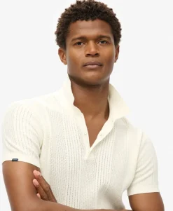 Short Sleeve Knitted Polo Shirt