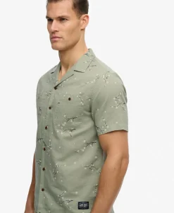 Short Sleeve Printed Beach Shirt