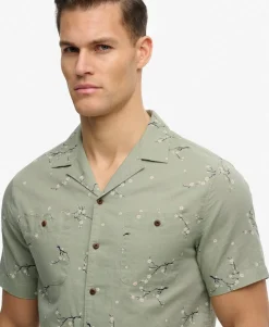 Short Sleeve Printed Beach Shirt