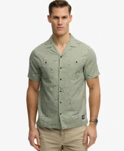 Short Sleeve Printed Beach Shirt