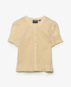 Short Sleeve Smocked Top