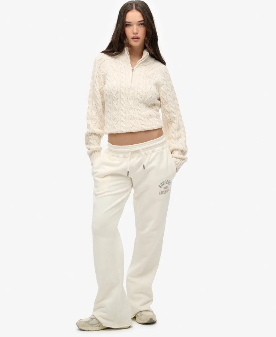 Slim Cable Half Zip Knit Jumper