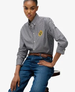 Slim Crest Poplin Long Sleeve Shirt
