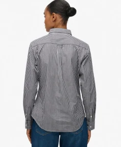 Slim Crest Poplin Long Sleeve Shirt