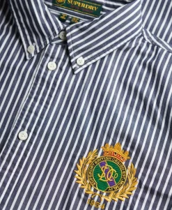 Slim Crest Poplin Long Sleeve Shirt
