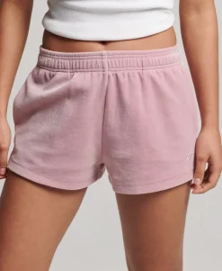 S Logo Velour Shorts