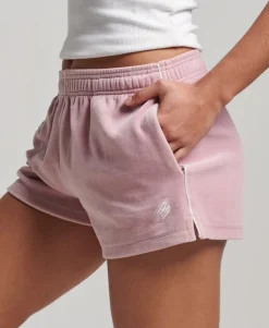 S Logo Velour Shorts