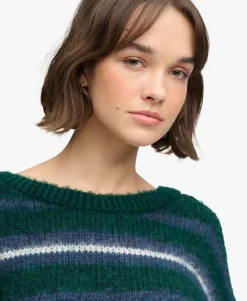 Slouchy Brushed Stripe Knit Jumper
