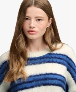 Slouchy Brushed Stripe Knit Jumper