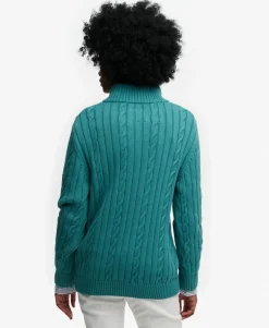 Slouchy Cable Half Zip Jumper