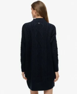 Slouchy Cable Knit Dress