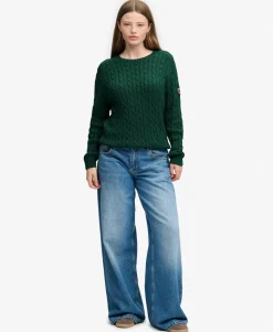 Slouchy Cable Knit Jumper
