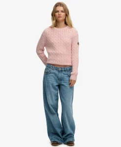 Slouchy Cable Knit Jumper