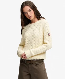 Slouchy Cable Knit Jumper