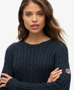 Slouchy Cable Knit Jumper