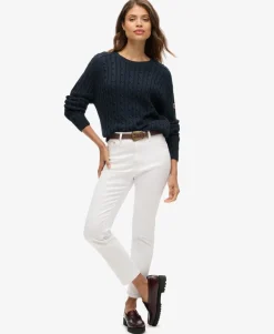 Slouchy Cable Knit Jumper