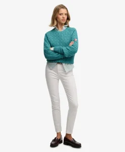 Slouchy Cable Knit Jumper