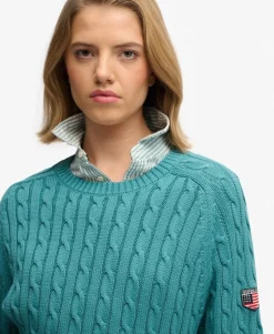 Slouchy Cable Knit Jumper