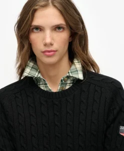 Slouchy Cable Knit Jumper