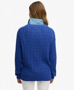 Slouchy Cable Knit Jumper