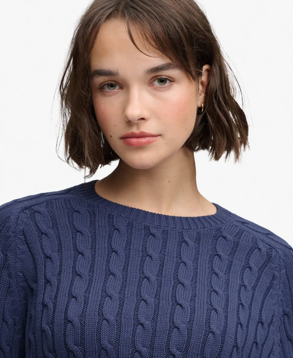 Slouchy Cable Knit Jumper