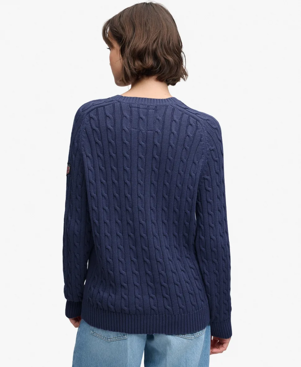 Slouchy Cable Knit Jumper