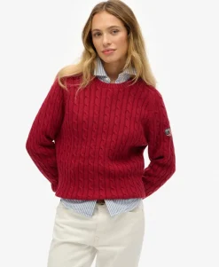 Slouchy Cable Knit Jumper