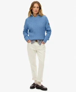 Slouchy Cable Knit Jumper