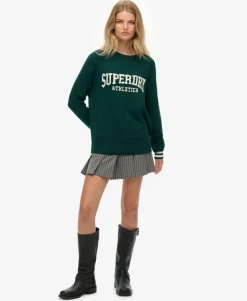 Slouchy Intarsia Graphic Knitted Jumper