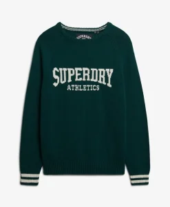 Slouchy Intarsia Graphic Knitted Jumper