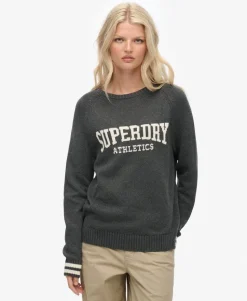 Slouchy Intarsia Graphic Knitted Jumper