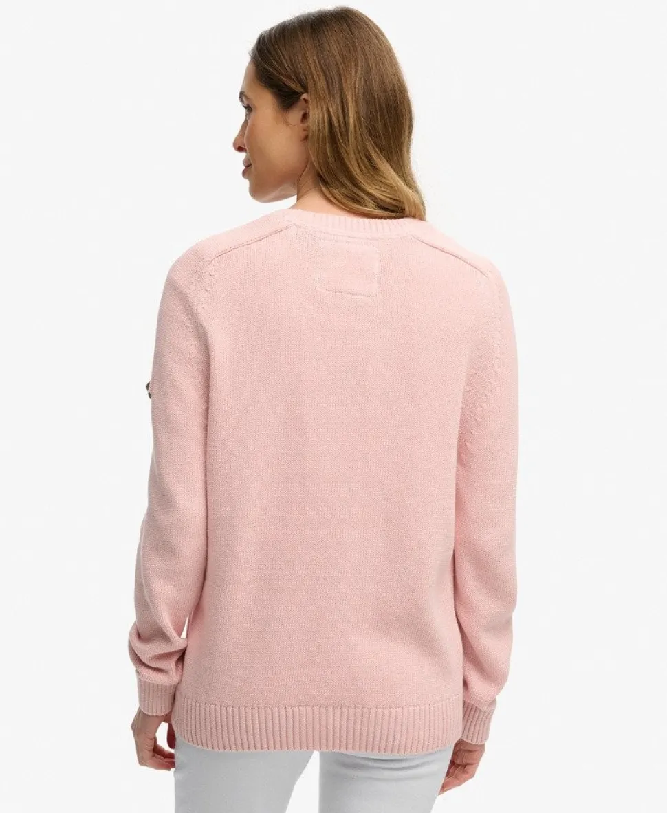 Slouchy Knitted Crew Jumper