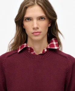 Slouchy Knitted Crew Jumper