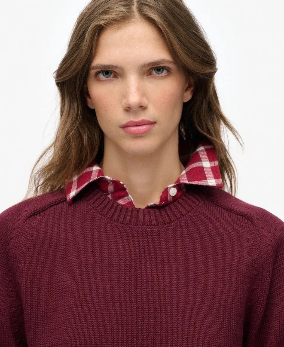 Slouchy Knitted Crew Jumper