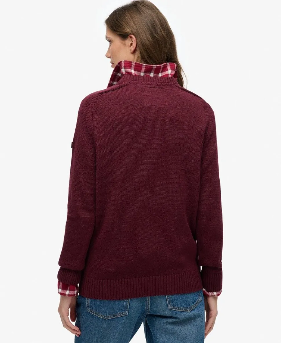 Slouchy Knitted Crew Jumper