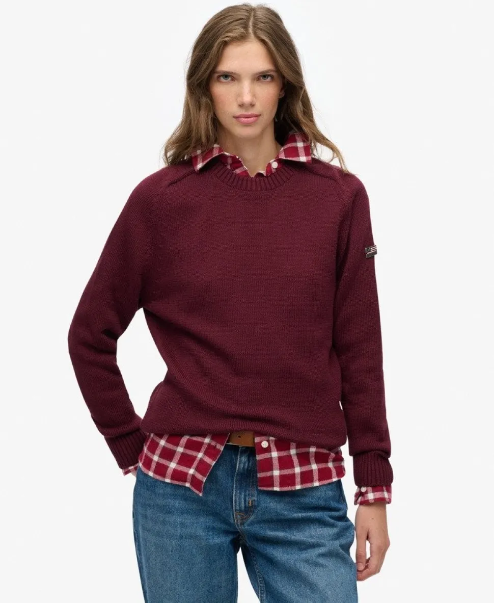 Slouchy Knitted Crew Jumper