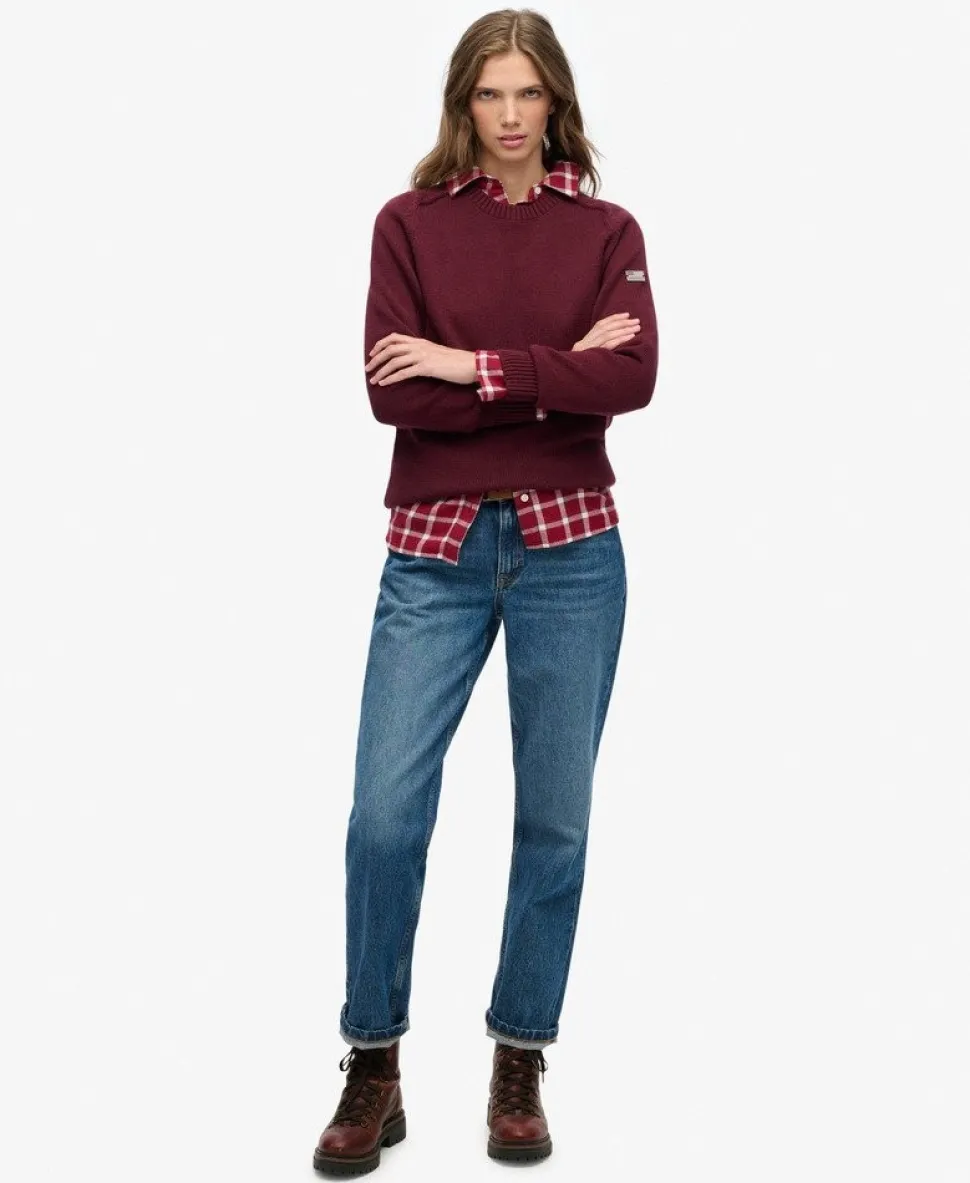 Slouchy Knitted Crew Jumper