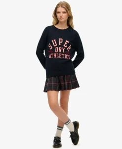 Slouchy Knitted Graphic Crew Jumper